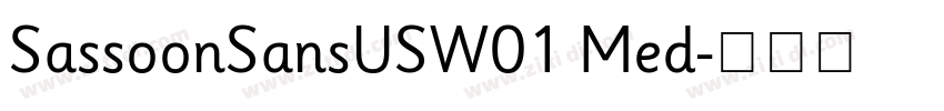 SassoonSansUSW01 Med字体转换